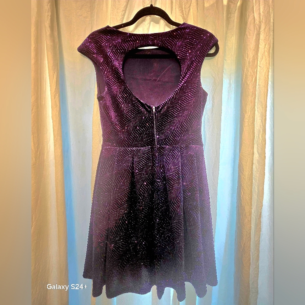 Emerald Sundae Deep Purple Midi Dress